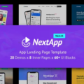 NextApp – App Landing Pages Pack NextJS Template