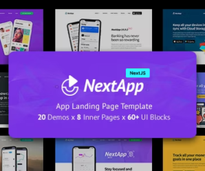 NextApp – App Landing Pages Pack NextJS Template