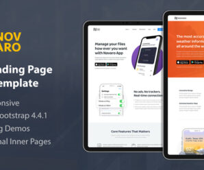 Novaro – App Landing Page HTML Template