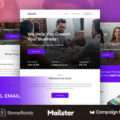 Salut – Professional Agency Email Newsletter Template With Stampready Builder + Mailchimp + Mailster