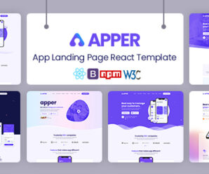 APPER – App Landing Page React Template