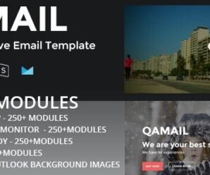 QMAIL – Responsive Email Template + Stampready Builder