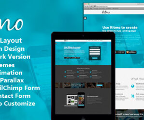 Ritmo – Mobile App Landing Page HTML5 Template