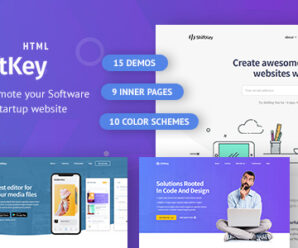 ShiftKey – Software & Startup Premium Landing Page Template