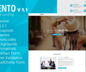 Spento – Flexible and Multi-Purpose Landing Page