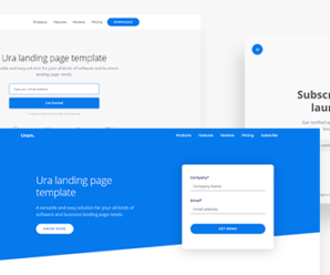 Ura Multipurpose Landing Page Template